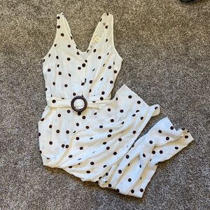 wide leg cropped jumpsuit